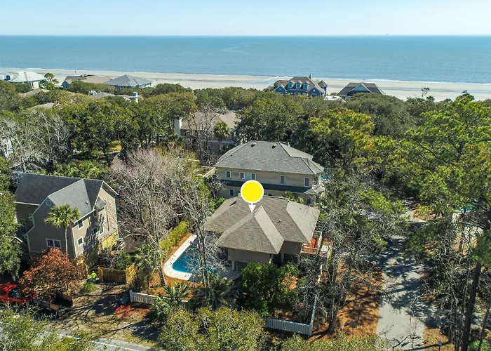 1 Lark Street 4Th Row Ocean Private Pool Pet Friendly Near The Ocean, Shops & Restaurants Villa Hilton Head Island